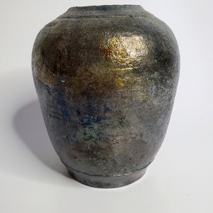 Handmade Clay Vase Pot (small, vintage)